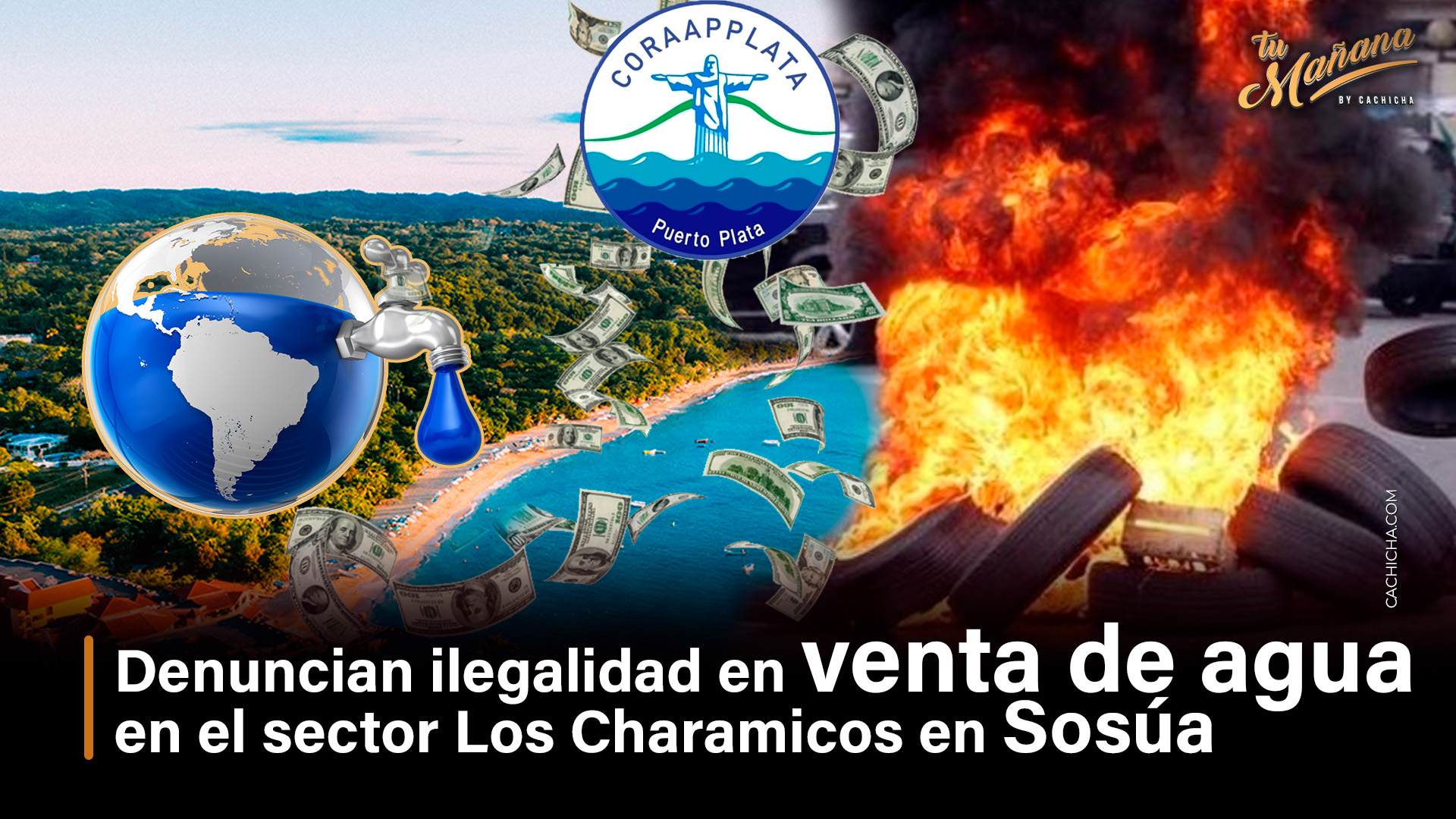 Denuncian Venta De Agua En Sector Los Charamicos, Sosúa Puerto Plata