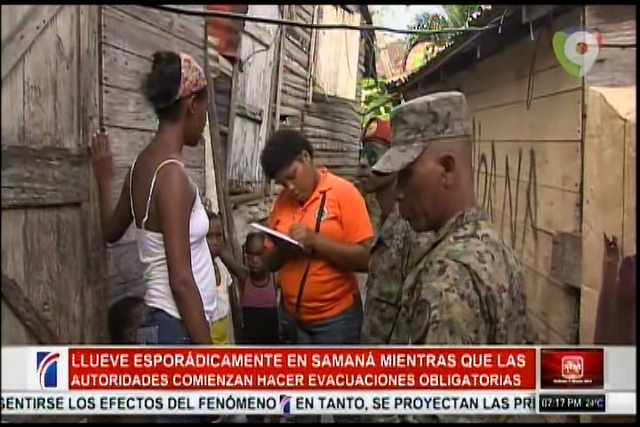 Samaná: Comienzan Las Evacuaciones Obligatorias, La Gente No Quiere Salir De Sus Hogares Por Los  “Tigueres”