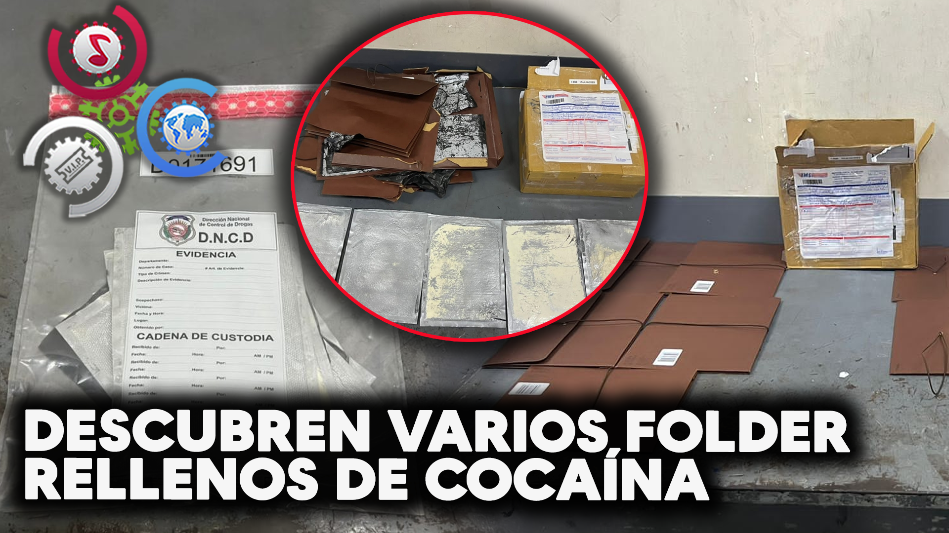 DESCUBREN VARIOS FOLDER RELLENOS DE COCAÍNA SERÍAN ENVIADOS A AUSTRALIA