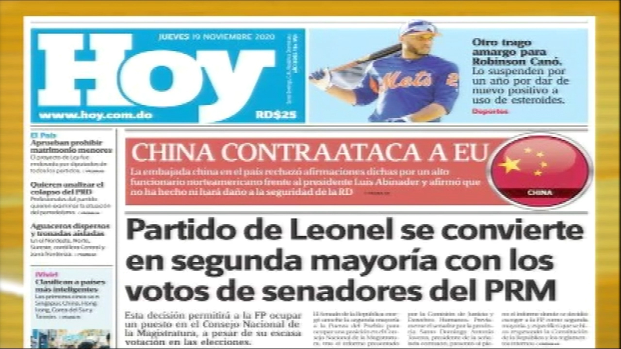 Las Principales Portadas De Los Periódicos En El Día De Hoy 19 De Noviembre Del 2020