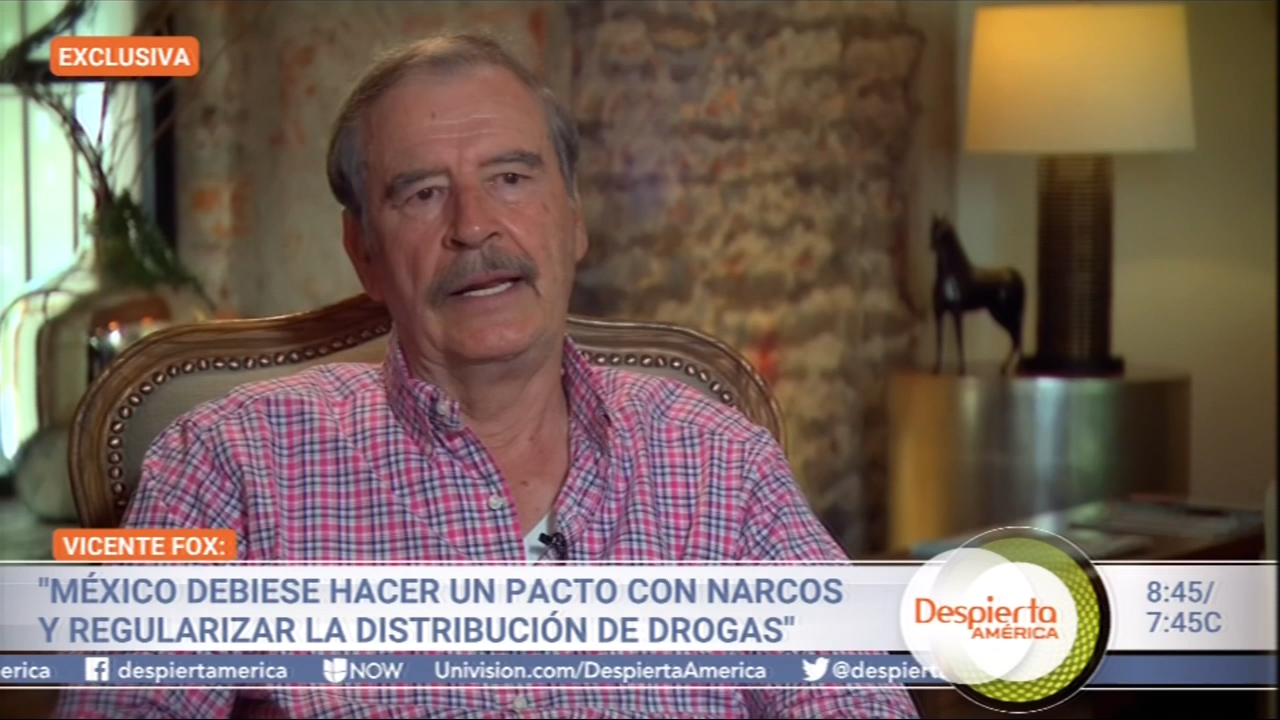 Ex Presidente Mexicano Vicente Fox Dice Que México Debería Hacer Un Pacto Con Los Narcos Para Distribuir Las Drogas