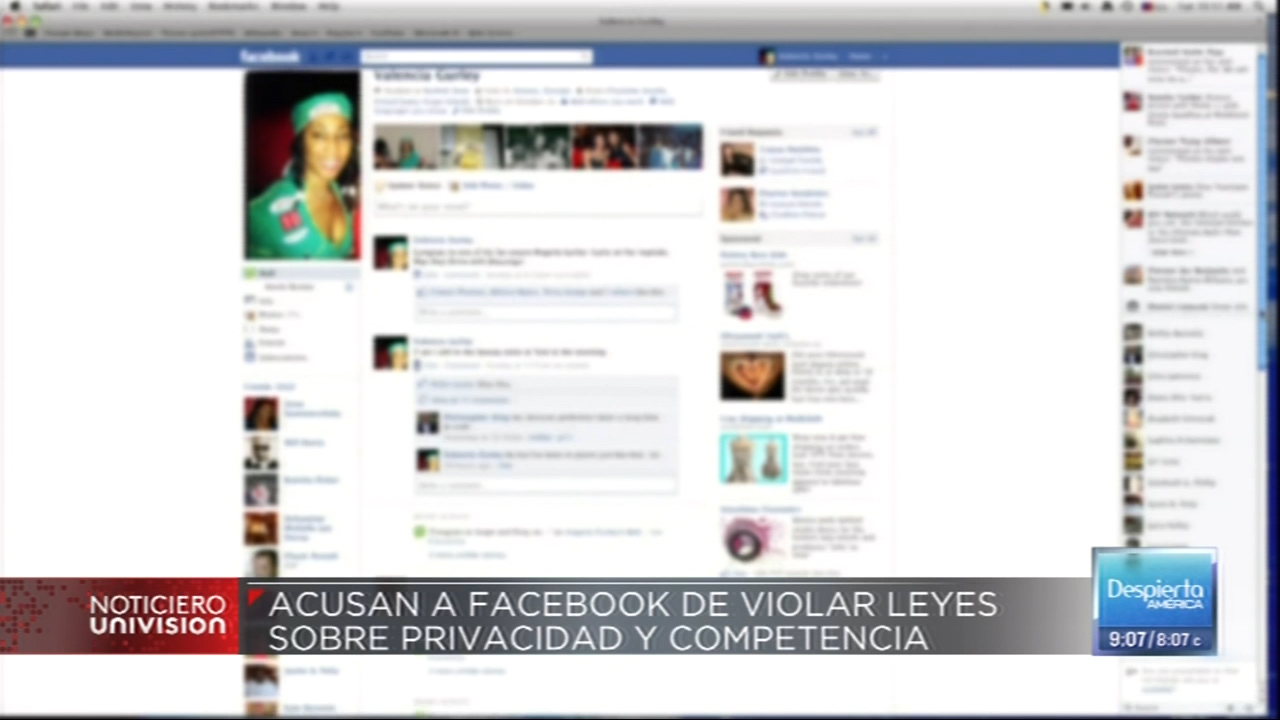 Acusan A Facebook De Violar Las Leyes Sobre La Privacidad Y Competencia