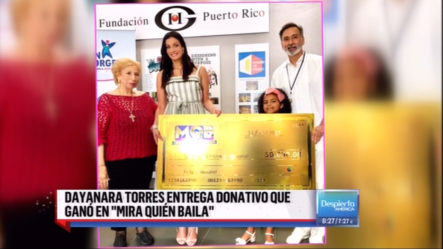 Dayanara Torres Sorprende Con Hermoso Gesto, Donando Los $50.000 Dólares Que Ganó En “Mira Quién Baila”