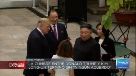 La Cumbre Entre Donald Trump Y Kim Jong-Un Terminó Sin “Ningún Acuerdo”
