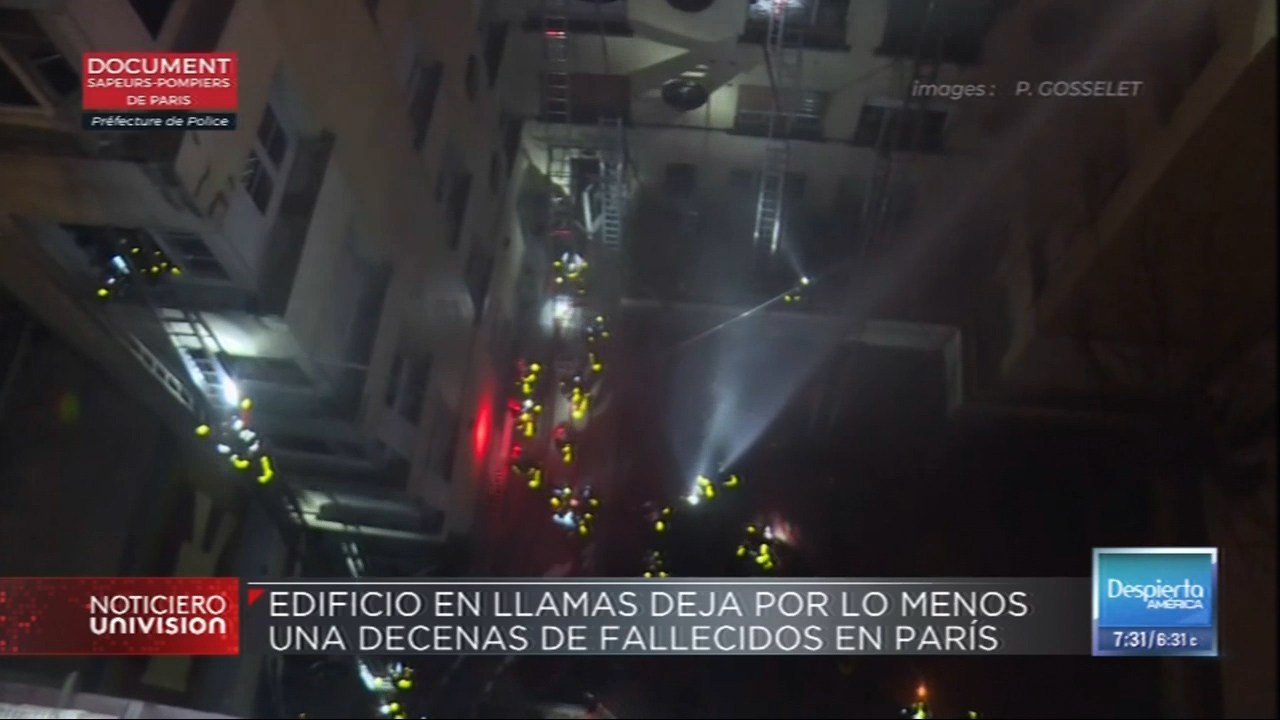 Edificio En Llamas Deja Por Lo Menos Una Decena De Fallecidos En París
