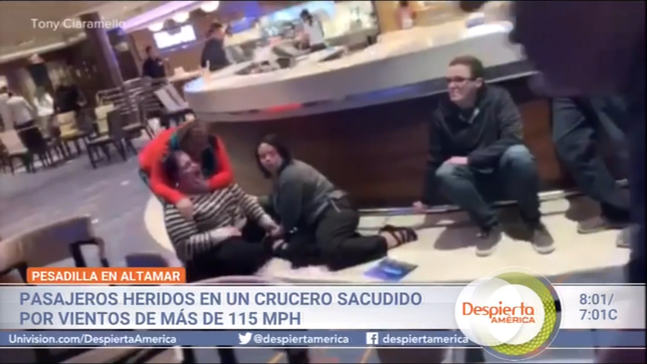 Pasajeros Heridos En Un Crucero Sacudido Por Vientos De Más De 115 MPH