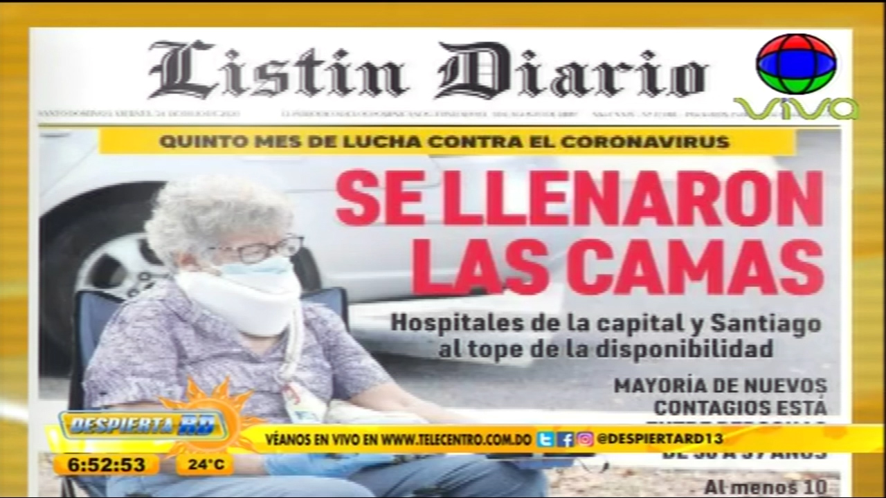 Las Principales Portadas De Los Periódicos En El Día De Hoy 24 De Julio Del Año 2020