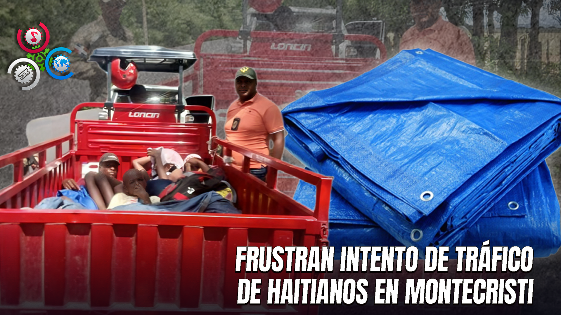 Detienen A Haitiano Que Transportaba Indocumentados Ocultos Bajo Una Lona En Motocicleta