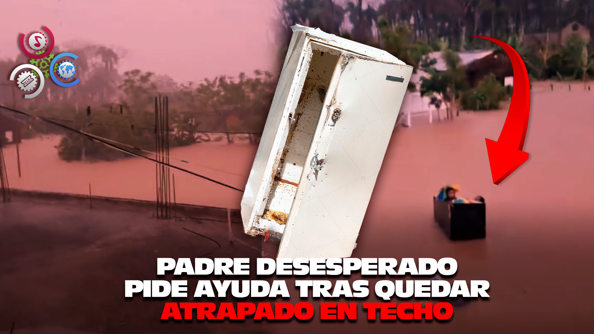 Hombre Se Ve Obligado A Usar Una Nevera Para Salvar A Sus Hijos De Las Inundaciones En Santo Domingo