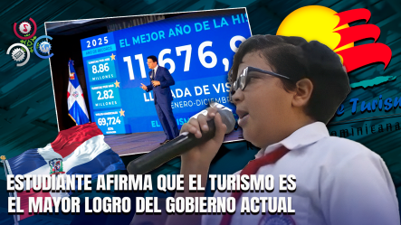 Niño Destaca El Turismo Como La Estadística Más Importante Del Gobierno Durante Evento Escolar