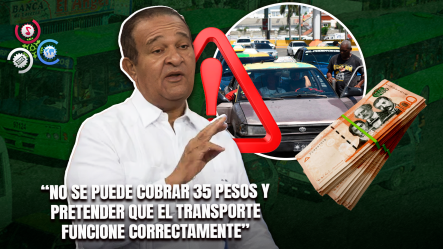 Senador Antonio Marte Afirma Que El Pasaje Del Transporte Público Debería Costar Más De 100 Pesos