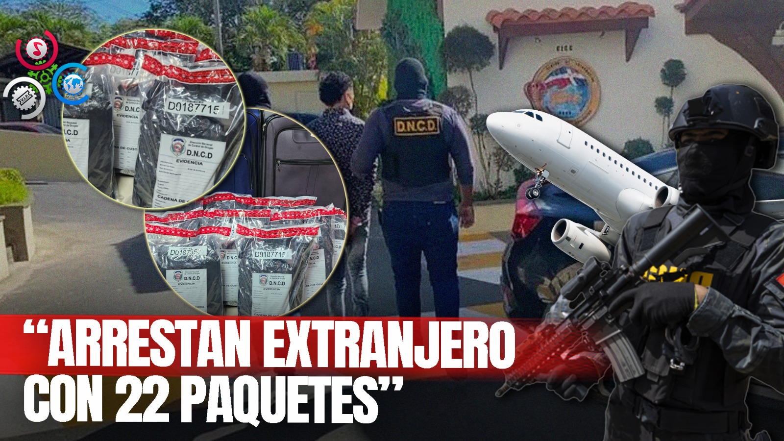 Detienen Extranjera Llegó Al AILA Desde EE. UU. Con 22 Paquetes De Marihuana