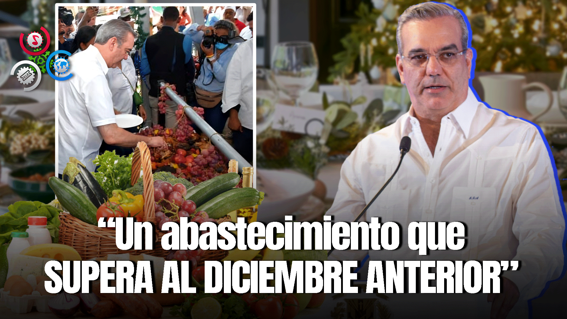 Presidente Abinader Anuncia Abastecimiento Navideño Asegurado