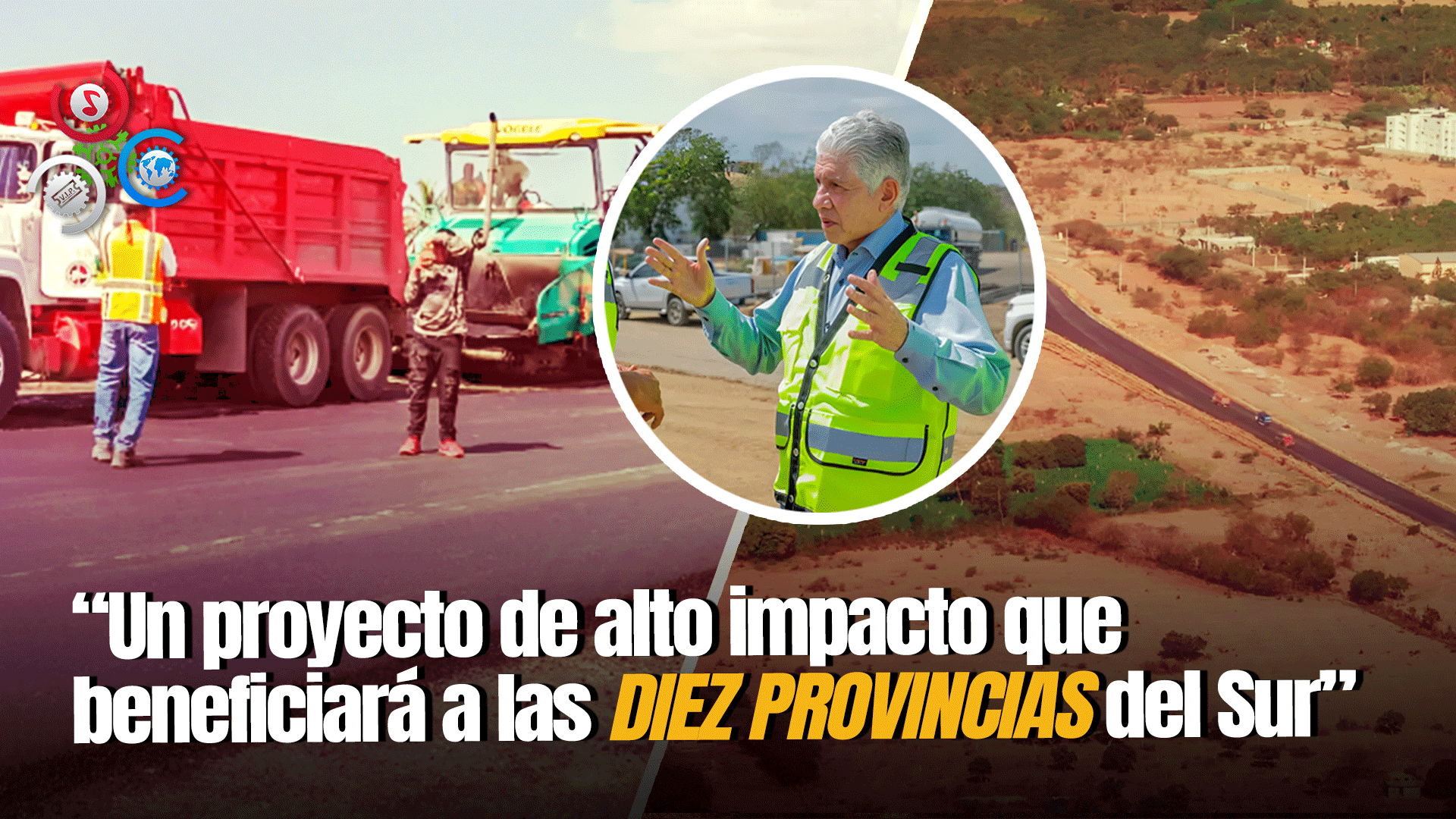 Ministro Eduardo Estrella Supervisa Trabajos En La Circunvalación De Baní