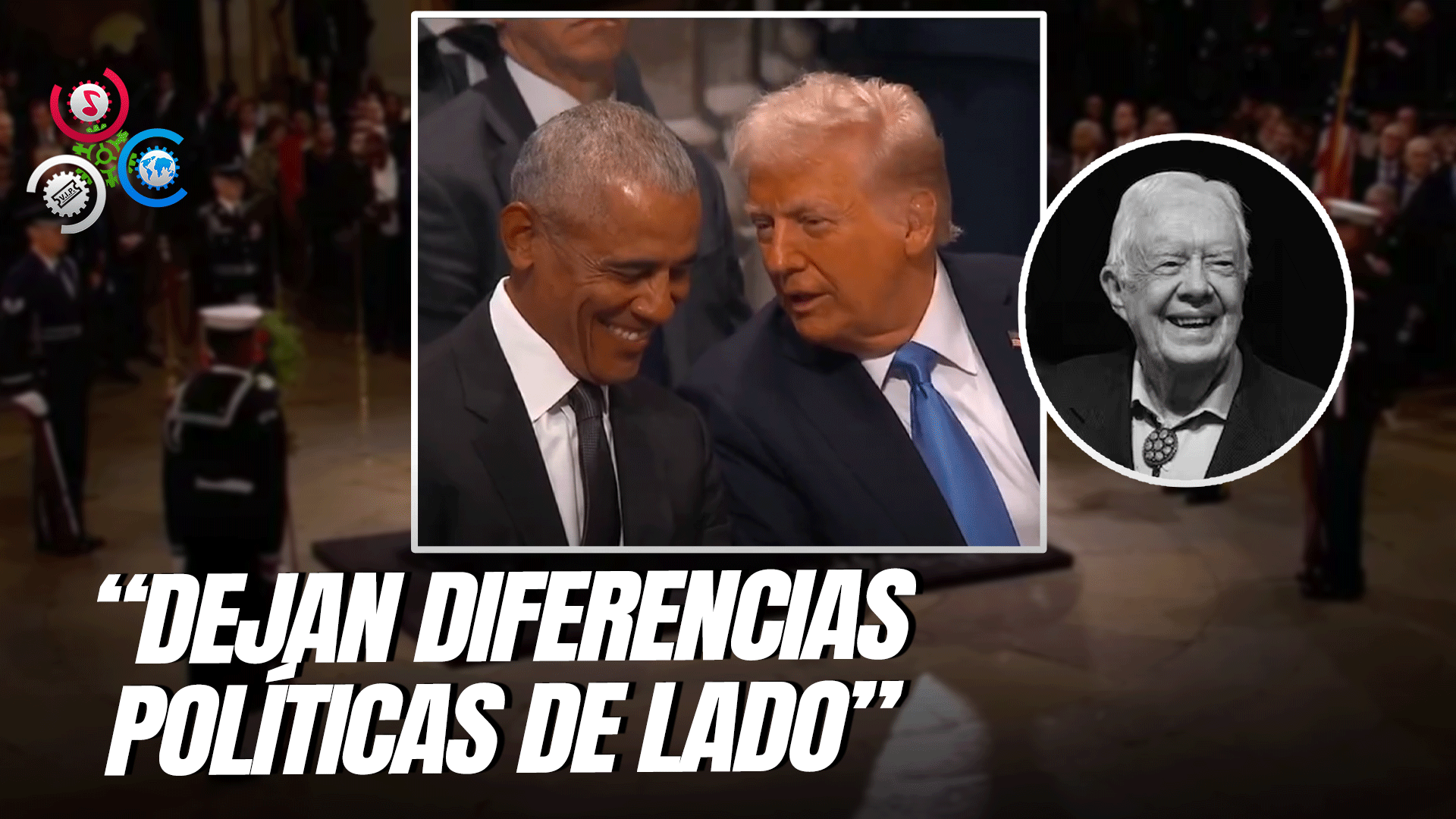 Donald Trump Y Barack Obama Conversan Y Se Sientan Juntos Durante Funeral De Jimmy Carter