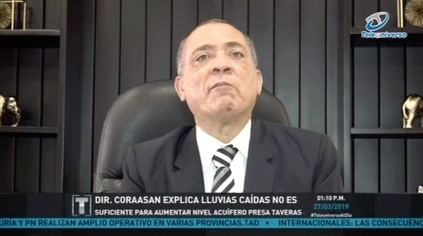 Dir. Coraasan Explica Lluvias Caídas No Es Suficiente Para Aumentar Nivel Acuífero Presa Taveras