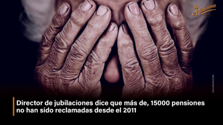 Director De Jubilaciones Dice Que Más De 15000 Pensiones No Han Sido Reclamadas Desde El 2011 – Tu Mañana By Cachicha