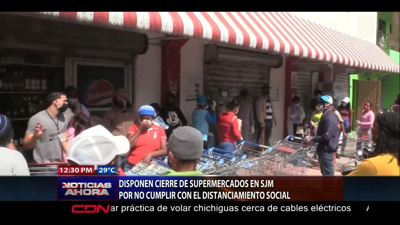 Disponen Cierre De Supermercados En SJM Por No Cumplir Con El Distanciamiento Social