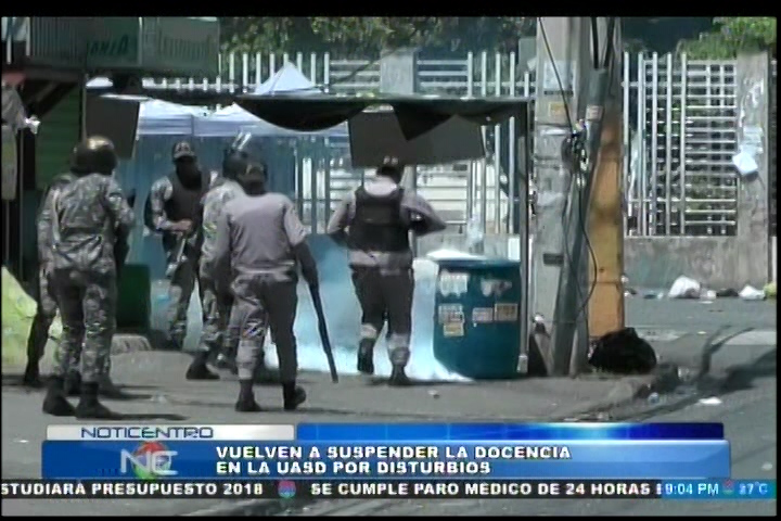Disturbios En La UASD Provocan Suspension De Docencia Nuevamente