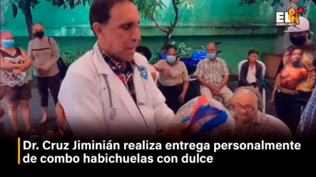 Dr. Cruz Jiminián Realiza Entrega Personalmente De Combo Habichuelas Con Dulce – By Cachicha