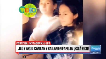 Jlo Y Alex Rodríguez Cantan Y Bailan En Familia La Canción “¡Está Rico!”