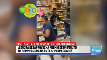 Una Mujer Desaprovecha La Oportunidad De Su Vida Cuando Le Dieron 1 Minuto De Compras Gratis En Supermercado