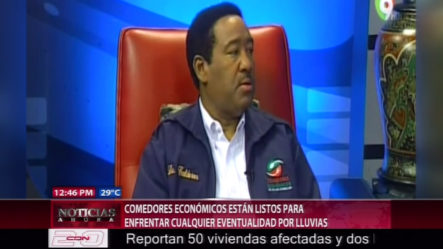 Nicolás Calderón: “Los Comedores Económicos Están Listos Para La Temporada Ciclónica”