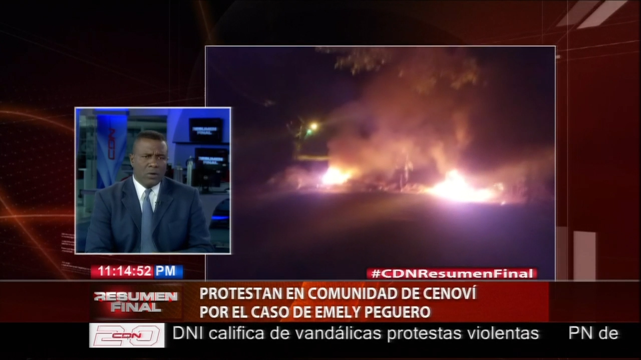 Fuertes Protestas Por El Caso Emely Peguero En La Comunidad De Cenoví