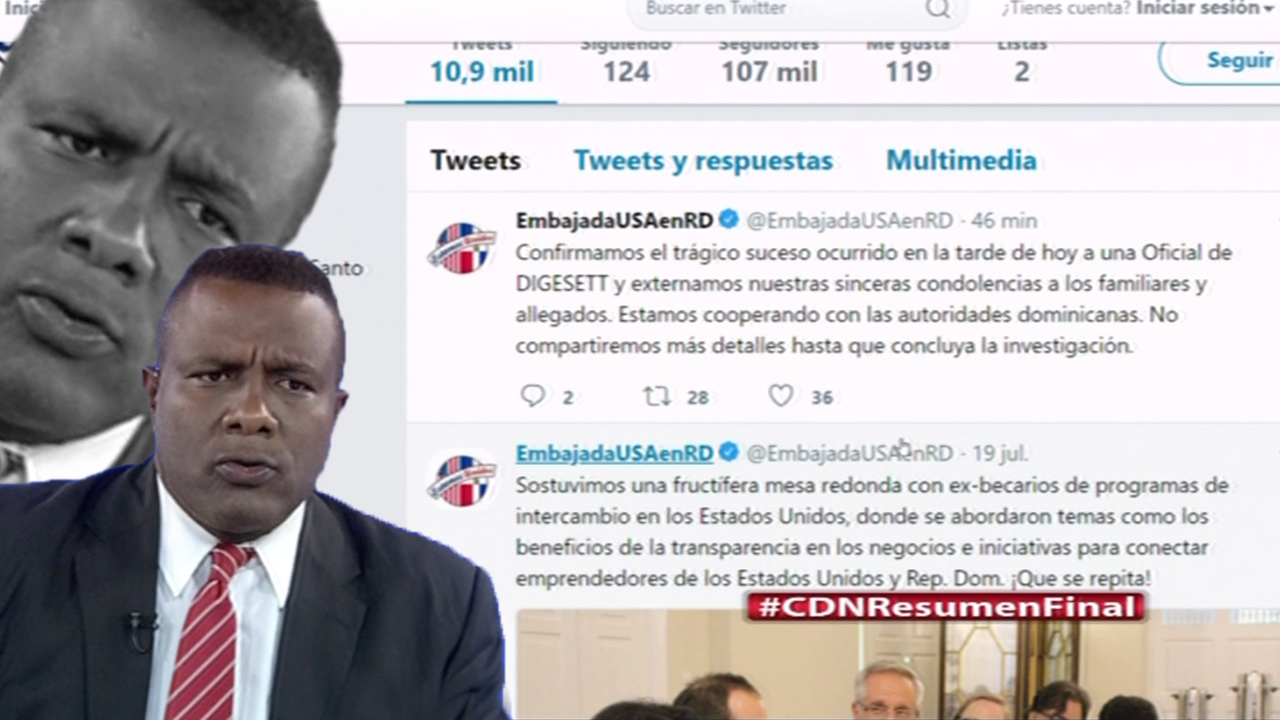 Este Fue El Tuit Que Publicó La Embajada De USA En RD Tras El Suicidio De La Agente De DIGESET