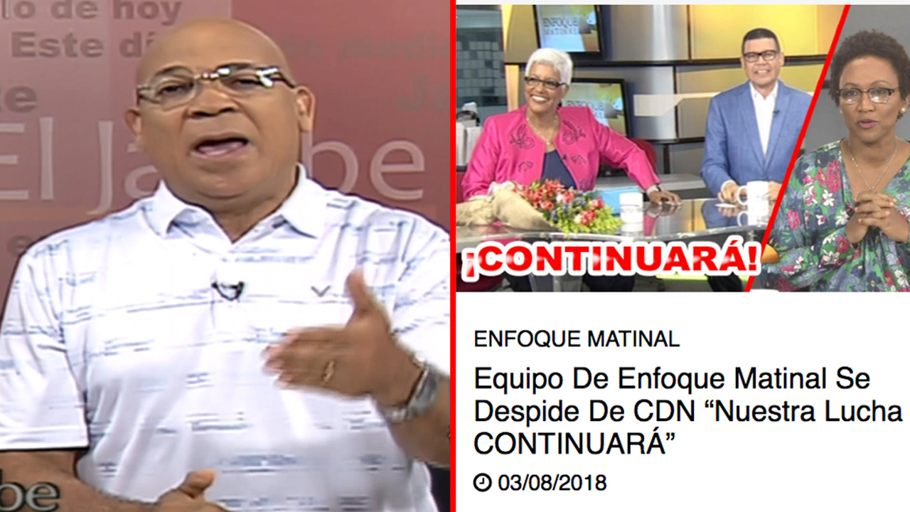 Lo Que Dijo Zapete Sobre La Salida Del Equipo De Enfoque Matinal De CDN “Tenemos Unos Dueños De Medios LADRONES, DELINCUENTES Y RASTREROS”