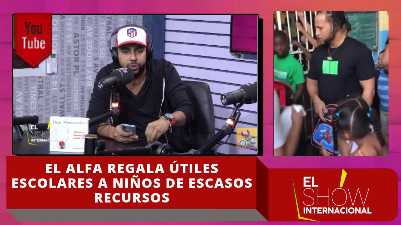 El Alfa Regala útiles Escolares A Niños De Escasos Recursos