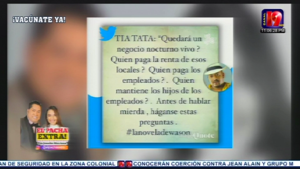 Wason Brazobán Pide A Gritos Que Abran El País | El Pacha Extra 