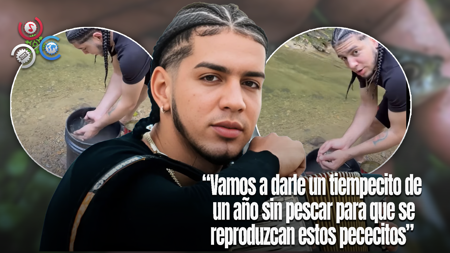 El Rubio Del Acordeón Suelta 800 Peces En SFM Y Pide Un Año Sin Pesca En Su Comunidad