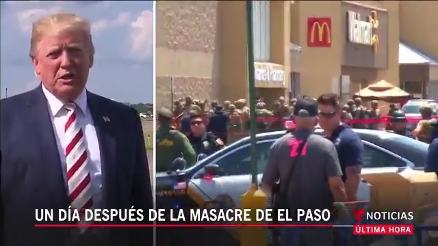 Primeras Declaraciones Del Presidente Trump Tras Los Tiroteos Registrados El Pasado Sábado En EE.UU