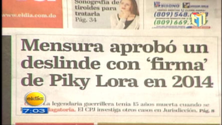 Huchi Lora Denuncia Se Hace Fraude Con Títulos De Tierra Con Firma De Su Hermana Fallecida En 1999