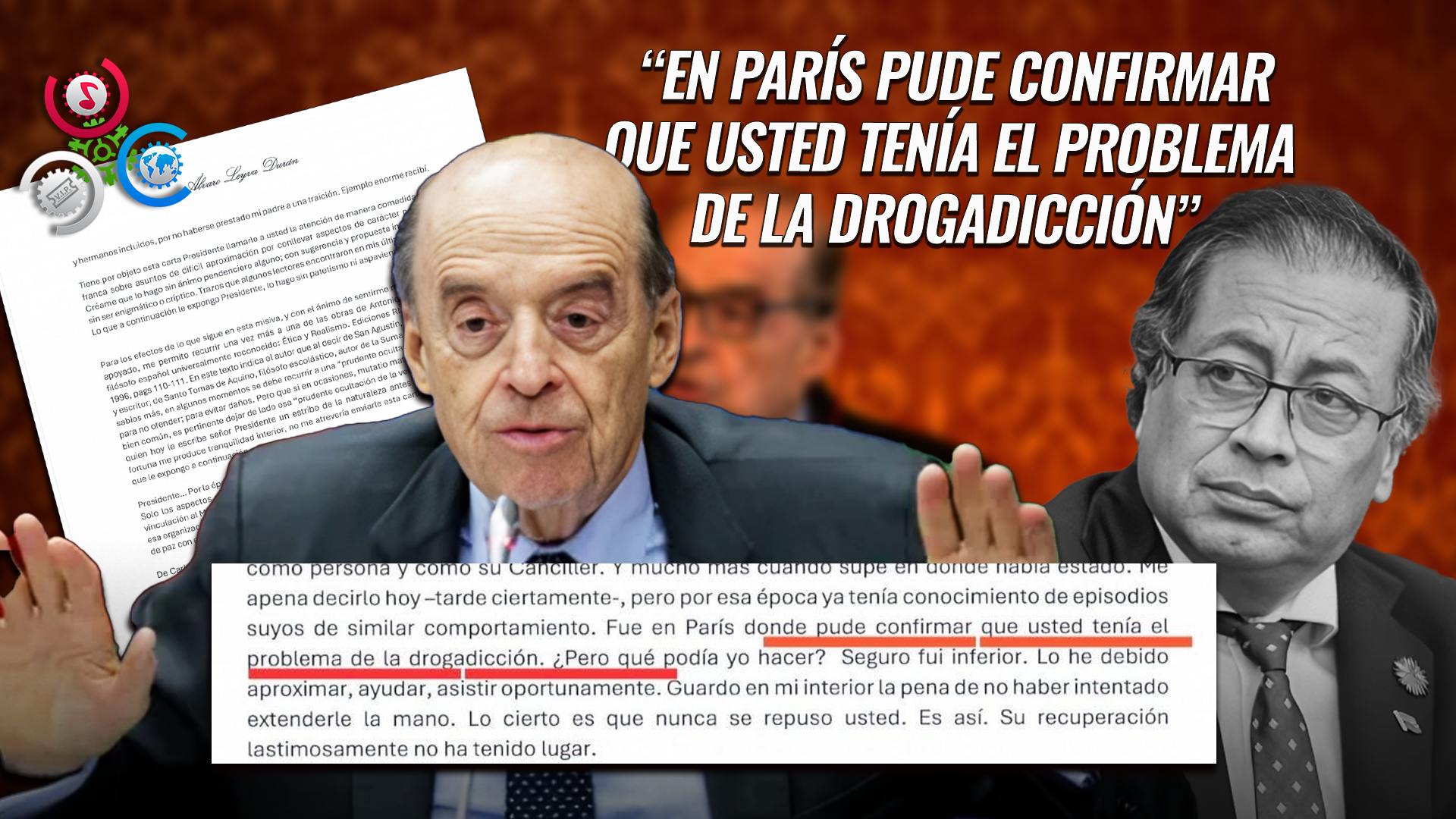 Excanciller Álvaro Leyva Acusa A Gustavo Petro De Problemas De Drogadicción