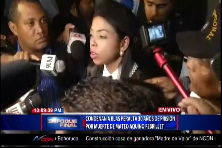 Las Declaraciones De Yeni Berenice Tras Lograr La Condena A 30 Años De Blas Peralta