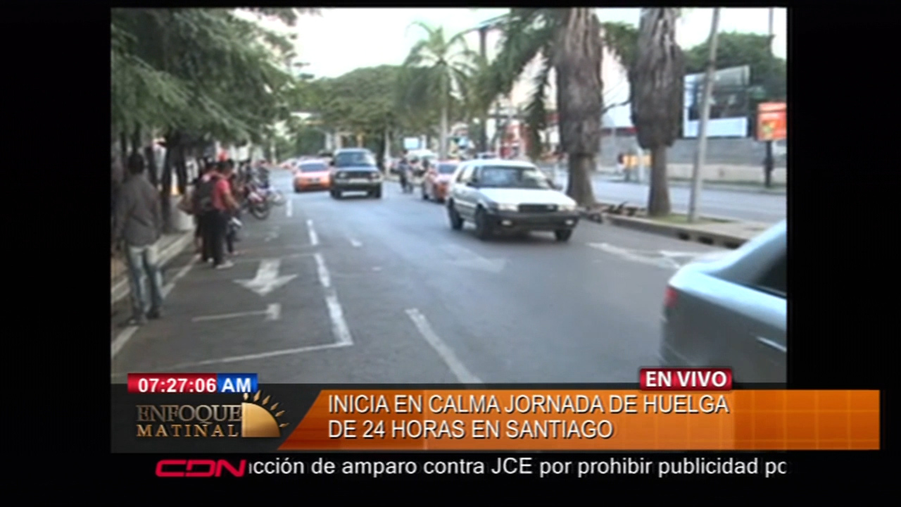 Inicia En Calma Jornada De Huelga De 24 Horas En Santiago