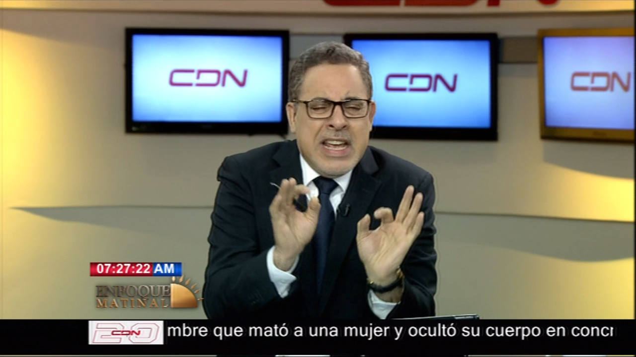 Enfoque Matinal: Alboroto Por Reconocimiento A Leonardo Matos Berrido