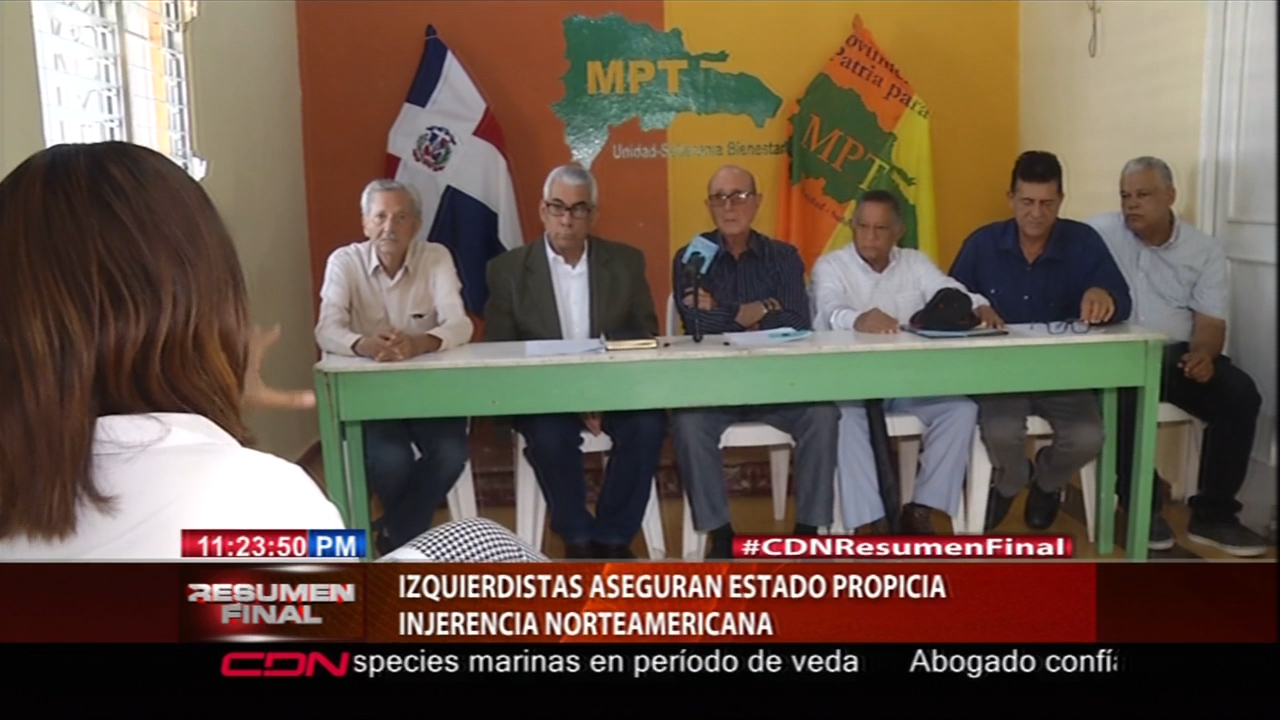 Izquierdistas Aseguran Estado Propicia Injerencia Norteamericana