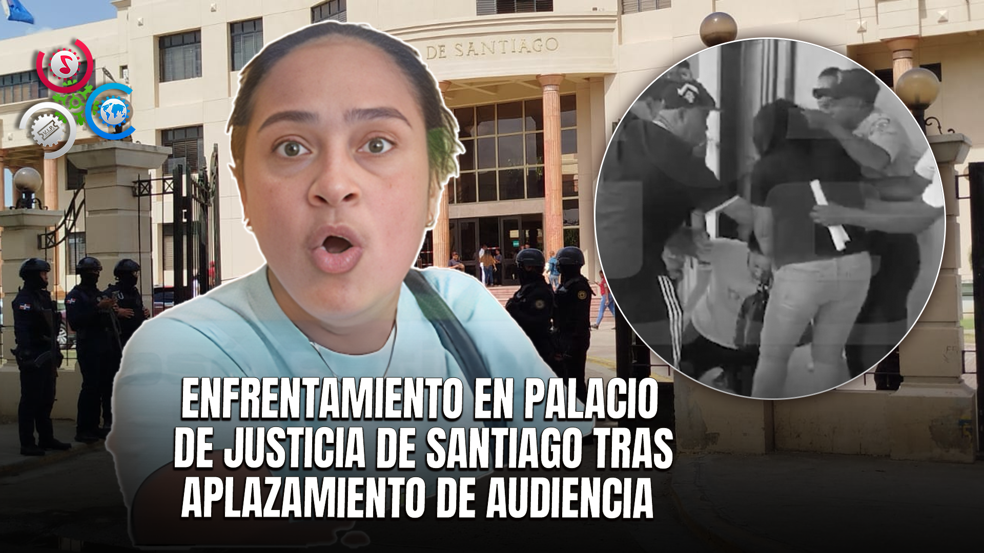 ¡AHORA MISMO! Dos Mujeres Protagonizan Una Pelea En Pasillos Del Palacio De Justicia Santiago