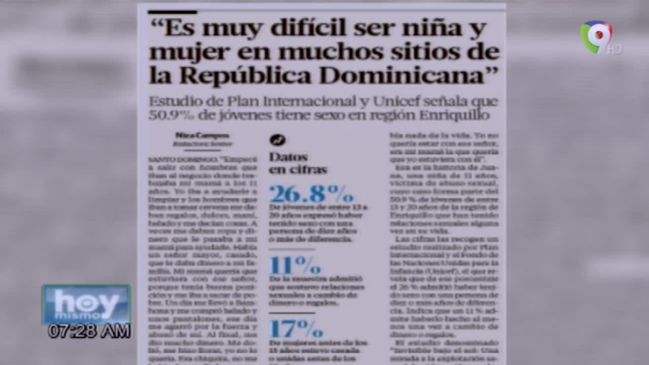 Es Muy Difícil Ser Niña Y Mujer En Muchos Lugares De La Republica Dominicana – Hoy Mismo