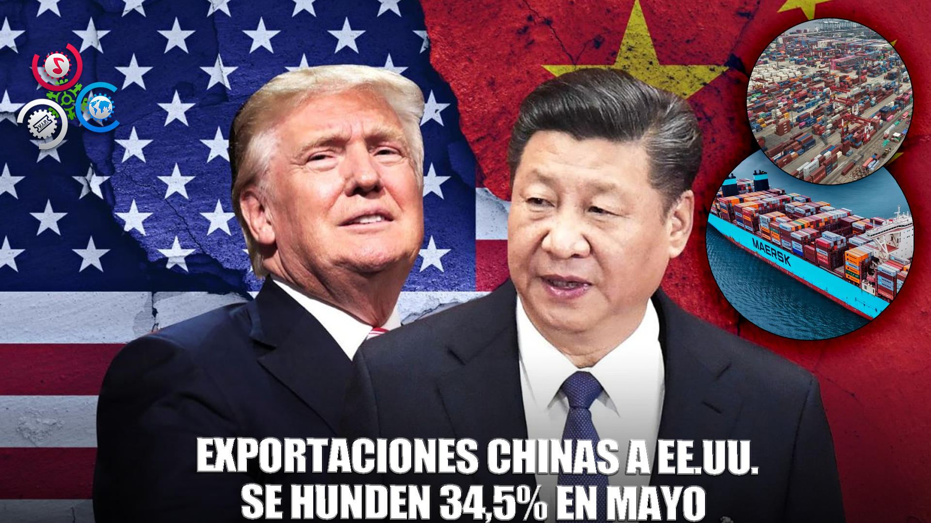 Exportaciones Chinas A EE.UU. Caen 30% Por Guerra Comercial