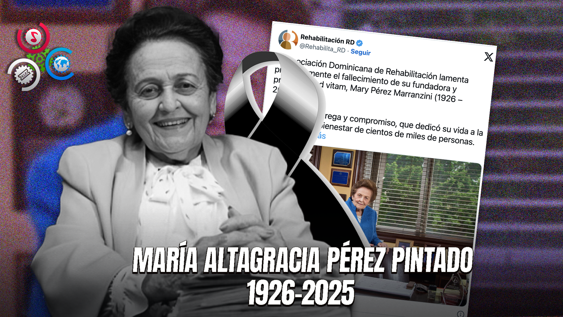 Fallece María Altagracia Pérez Pintado, Viuda Marranzini, Fundadora De La Asociación Dominicana De Rehabilitación