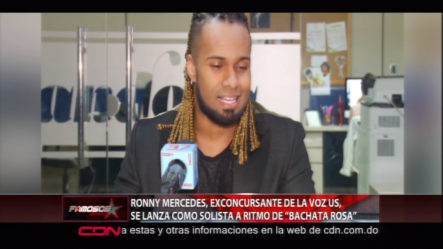 Ronny Mercedes Un Ex Concursante De La Voz US, Se Lanza Como Solista