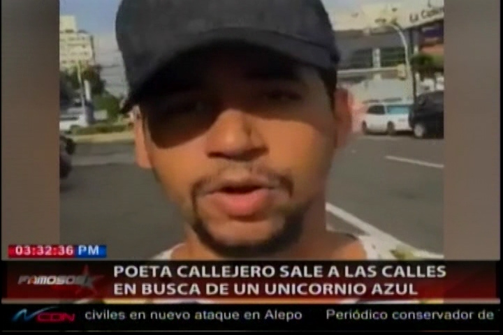 El Poeta Callejero Sorprende Buscando Un “unicornio Azul”