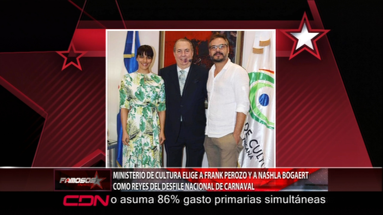 Ministro De Cultura Elige A Frank Perozo Y A Nashla Bogaert Como Reyes Del Desfile Nacional Del Carnaval