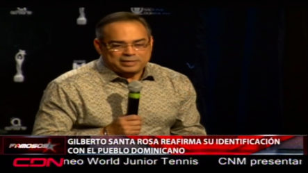 Gilberto Santa Rosa Reafirma Su Identificación Con El Pueblo Dominicano