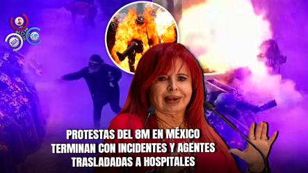 Feministas Intentan Incendiar A Mujeres Policías Durante Protestas Del Día De La Mujer En México