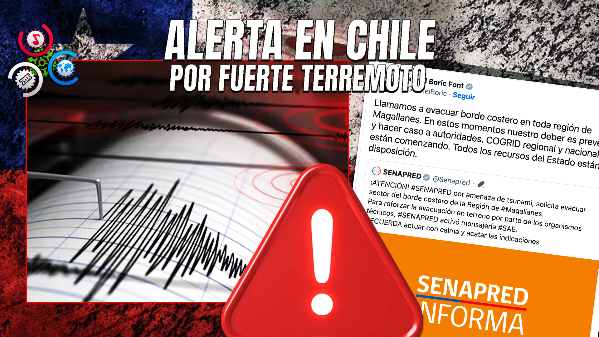 Chile: Fuerte Terremoto De Magnitud 7,5 Sacude La Región De Magallanes; Alerta De Tsunami Emitida